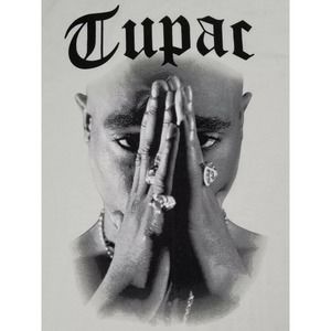 Cross Colours x Tupac Shakur 2pac Tshirt Medium Rap Hip Hop Retro Throwback Pray